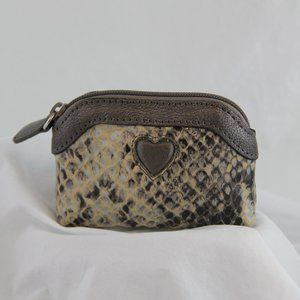 Brighton Faux Snakeskin Coin Purse